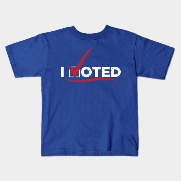 I VOTED Kids T-Shirt by DCLawrenceUK